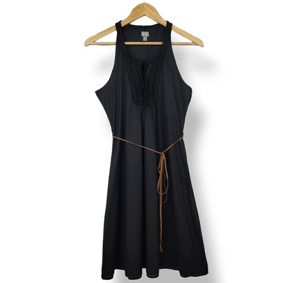 NEW Y2K Converse One Star Fit and Flare Ruffle Dress with Faux Leather Belt XS - Picture 2 of 12